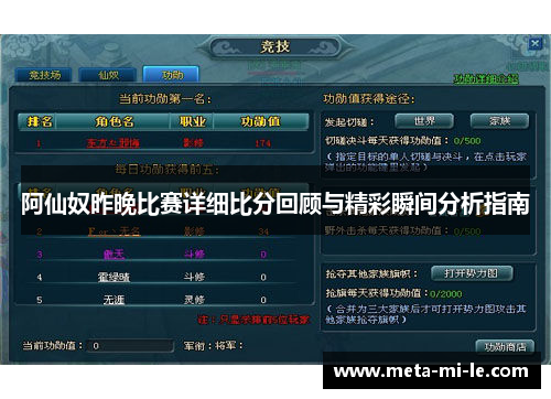 阿仙奴昨晚比赛详细比分回顾与精彩瞬间分析指南 阿仙奴昨晚比赛详细比分回顾与精彩瞬间分析指南